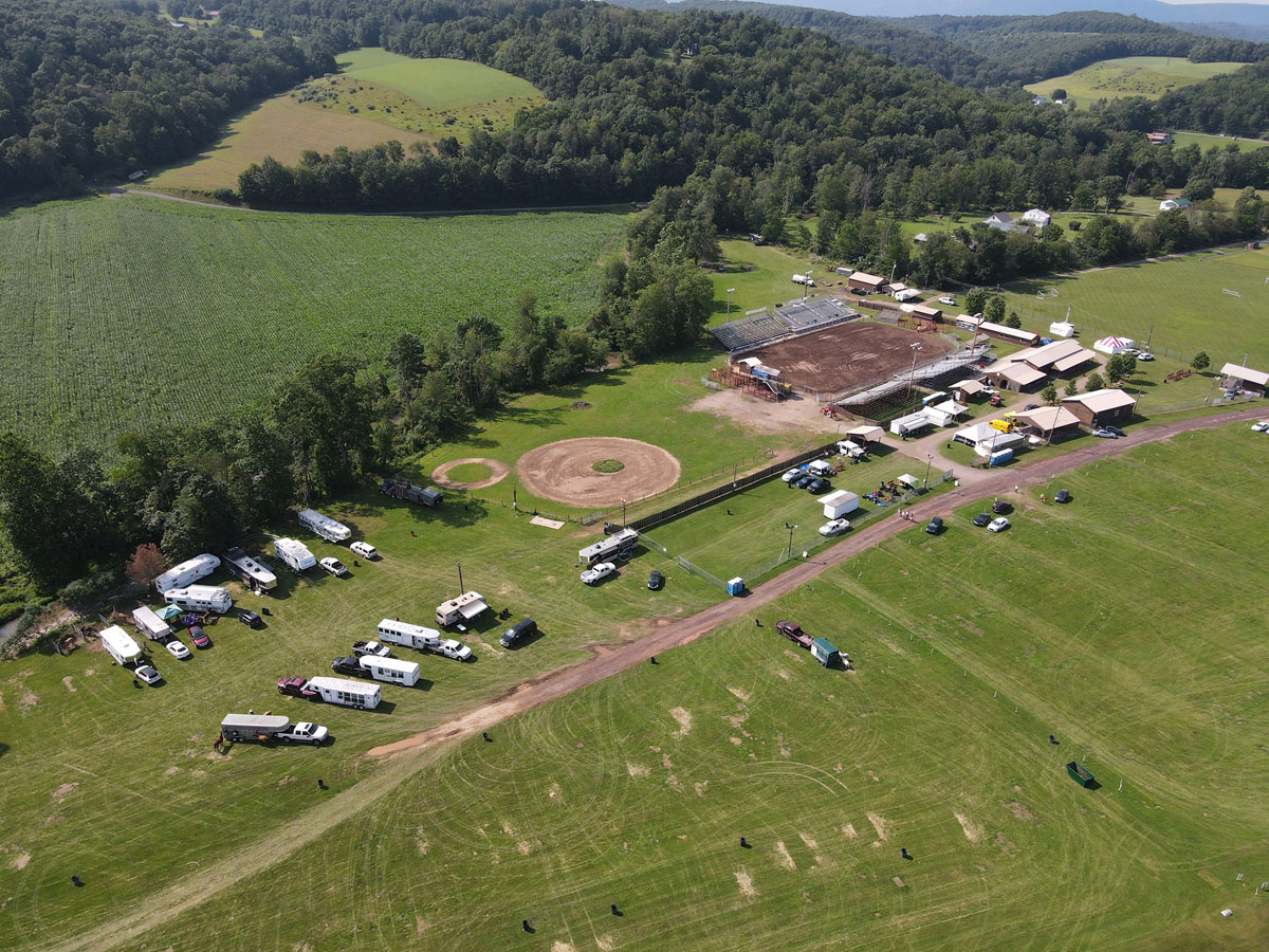 Aerial View of the Rodeo Grounds