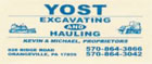 Yost Excavating and Hauling